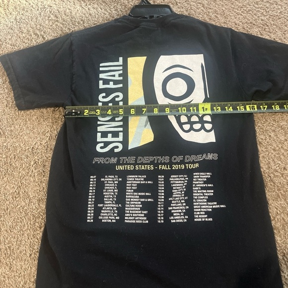 Senses Fail From The Depths of Dream 2019 Tour T-Shirt - Picture 4 of 5